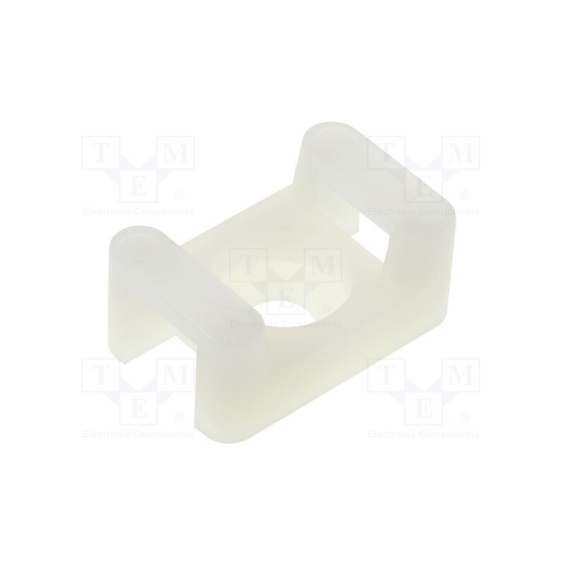 50 pcs : FIX-TH-2 - Holder, screw, polyamide, natural, Tie width: 5mm, Ht: 6.6mm