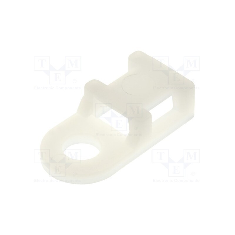 50 pcs : FIX-TH-4 - Holder, screw, polyamide, natural, Tie width: 4.95mm, Ht: 4.95mm