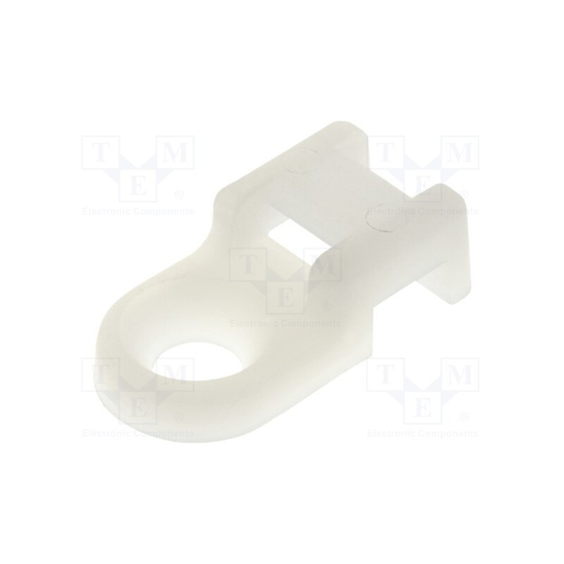 50 pcs : FIX-TH-5 - Holder, screw, polyamide, natural, Tie width: 5.2mm, Ht: 6mm