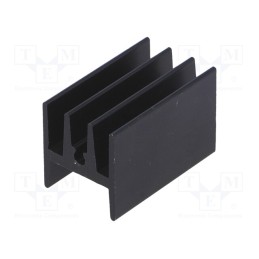 10 pcs : HS-115 - Heatsink: extruded, H, TO220, black, L: 25mm, W: 15mm, H: 17mm, screw