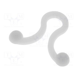 50 pcs : FIX-TL-1 - Cable clips, 4mm, polyamide, natural, UL94V-2, Cable P-clips