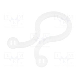 50 pcs : FIX-TL-3A - Cable clips, 10mm, polyamide, natural, UL94V-2, Cable P-clips