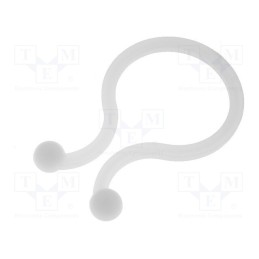 50 pcs : FIX-TL-7 - Cable clips, 19.5mm, polyamide, natural, UL94V-2, Cable P-clips