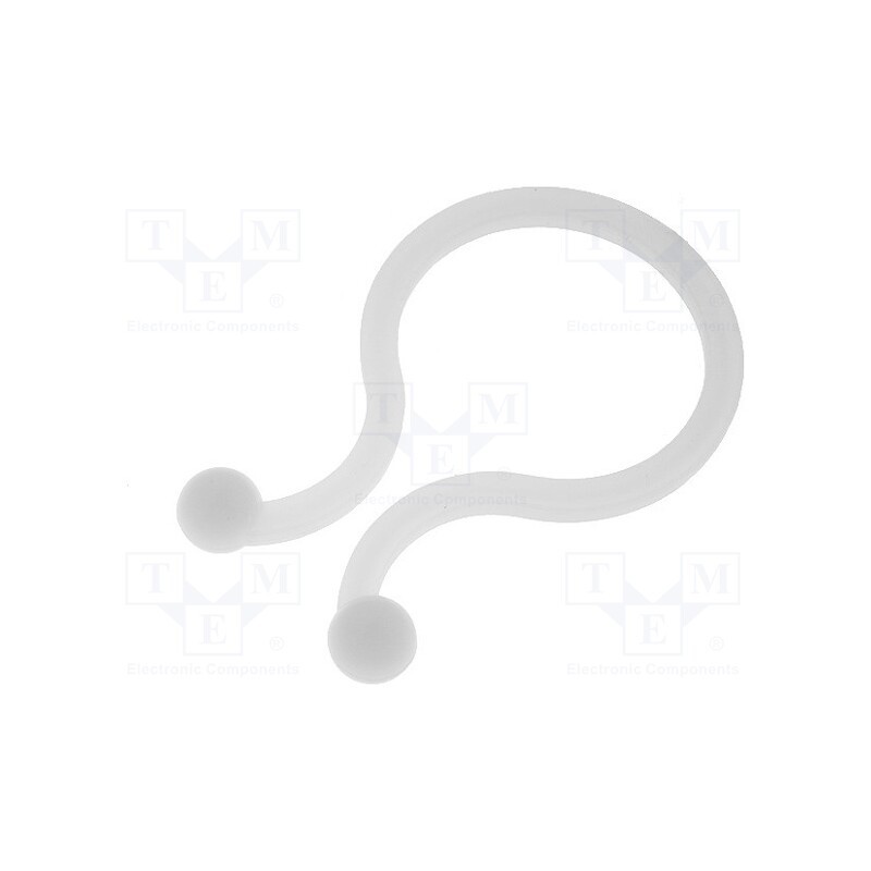 50 pcs : FIX-TL-7 - Cable clips, 19.5mm, polyamide, natural, UL94V-2, Cable P-clips