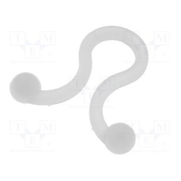 50 pcs : FIX-TL-8 - Cable clips, 5mm, polyamide, natural, UL94V-2, Cable P-clips