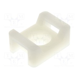 50 pcs : FIX-TM-3S10 - Holder, screw, polyamide, natural, Tie width: 9.2mm, Ht: 9.6mm