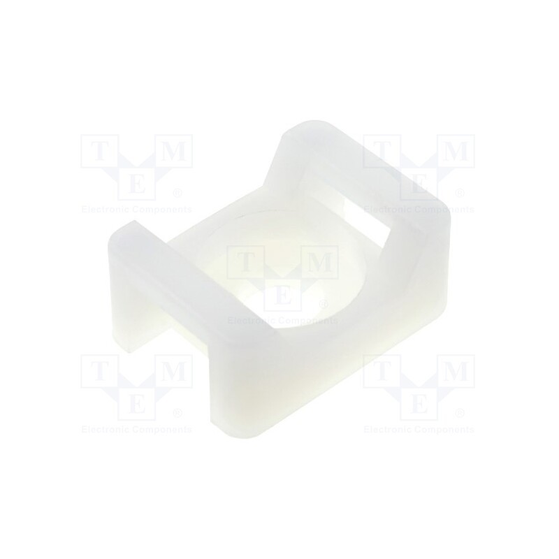 50 pcs : FIX-TM-3S25 - Holder, screw, polyamide, natural, Tie width: 9.2mm, Ht: 9.6mm