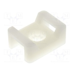 50 pcs : FIX-TM-3S8 - Holder, screw, polyamide, natural, Tie width: 9.2mm, Ht: 9.6mm