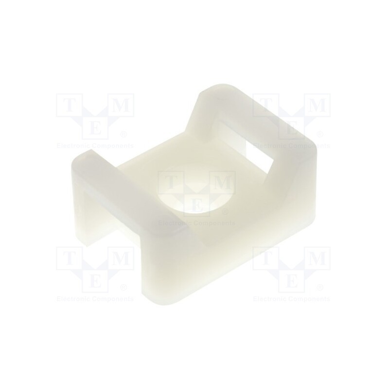 50 pcs : FIX-TM-3S8 - Holder, screw, polyamide, natural, Tie width: 9.2mm, Ht: 9.6mm