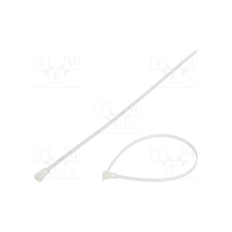 200 pcs : FIX-TR-4.8X280/N - Cable tie, multi use, L: 280mm, W: 4.8mm, polyamide, 222N, natural