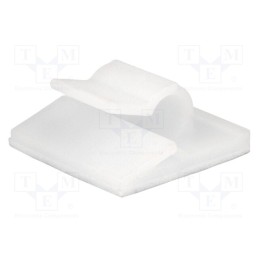 20 pcs : FIX-WCT-5 - Self-adhesive cable holder, 5.2mm, polyamide, natural, UL94V-2