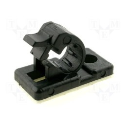 20 pcs : KC04J - Self-adhesive cable holder, polyamide, black, UL94V-2