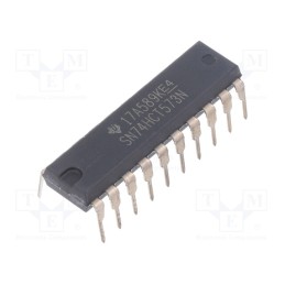 10 pcs : SN74HCT573N - IC: digital, D-latch transparent, Ch: 8, CMOS,TTL, 4.5÷5.5VDC, THT