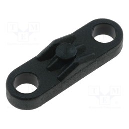 50 pcs : KZ0447 - Cable tie mounts, polyamide, Ømount.hole: 4.4mm, W: 7mm, L: 24mm