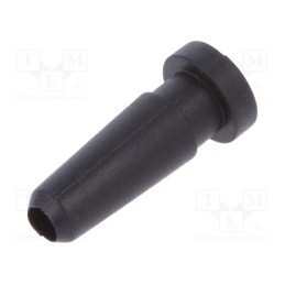 50 pcs : LGT-2 - Strain relief, Ømount.hole: 4mm, Øhole: 2.3mm, black