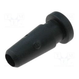 50 pcs : LGT-6G - Strain relief, Ømount.hole: 4.8mm, Øhole: 3mm, black