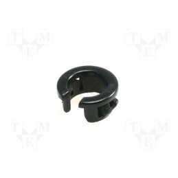 50 pcs : NB-09 - Grommet, polyamide, black, max.1.6mm