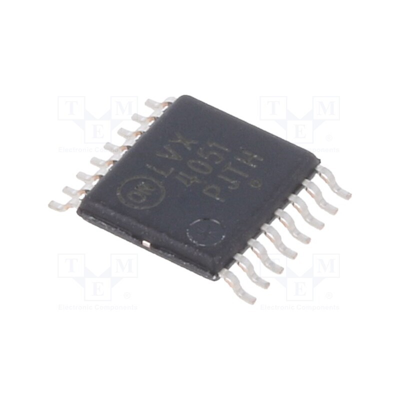 10 pcs : MC74LVX4051DTG - IC: digital, 8bit,analog,demultiplexer,multiplexer, Ch: 1, CMOS