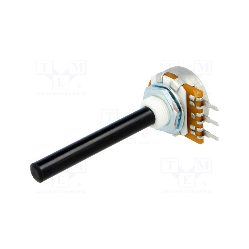 10 pcs : - Potentiometer: shaft, single turn, 1kΩ, ±20%, 0.4W, linear, 6mm, THT