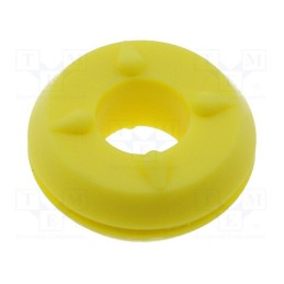 20 pcs : TGM-11 -AS - Grommet, Ømount.hole: 8mm, yellow, Panel thick: max.0.8mm, H: 4.1mm