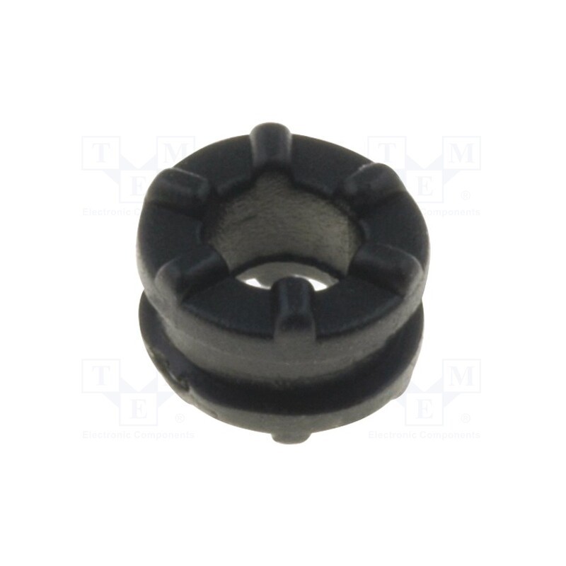 20 pcs : TGM-17 - Grommet, Ømount.hole: 4.3mm, black, Panel thick: max.1.5mm, H: 4mm