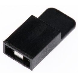 25 pcs - Amphenol FCI Jumper Female Straight Black Closed Top, Handle Pull 2.54mm Pitch