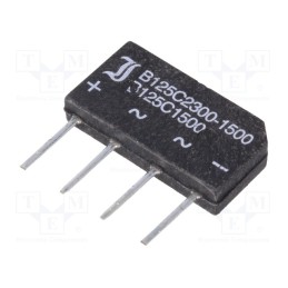 10 pcs : B125C1500A - Bridge rectifier: single-phase, Urmax: 250V, If: 1.5A, Ifsm: 50A