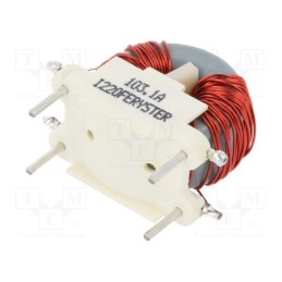 10 pcs : DTS-20/10/1,0-BV - Inductor: wire, THT, 10mH, 1A, 120mΩ, 230VAC, 10.2x20.3mm, -20÷50%