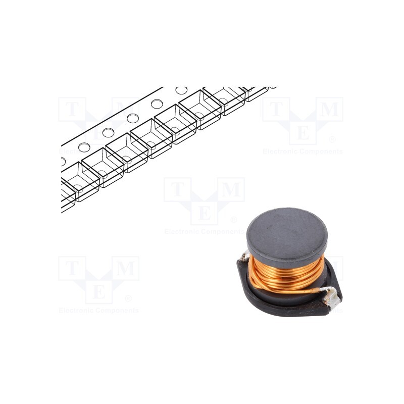 10 pcs : PISTHV-820M-04 - Inductor: ferrite, SMD, 82uH, 3.95A, 104mΩ, ±20%, 18.7x15.2x12mm