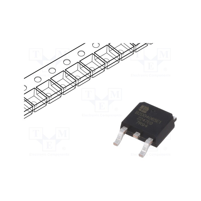 10 pcs : B2D04065E1 - Diode: Schottky rectifying, SiC, SMD, 650V, 4A, TO252-2,