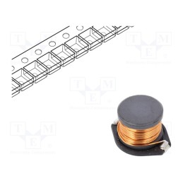 10 pcs : PISTHV-681M-04 - Inductor: ferrite, SMD, 680uH, 1.4A, 770mΩ, ±20%, 18.7x15.2x12mm