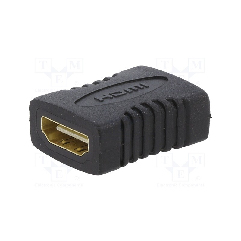 10 pcs : A-HDMI-FF - Adapter, HDMI socket,both sides, black