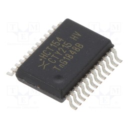 10 pcs : 74HCT154DB,112 - IC: digital, 4 to 16 line,line decoder,demultiplexer, CMOS,TTL