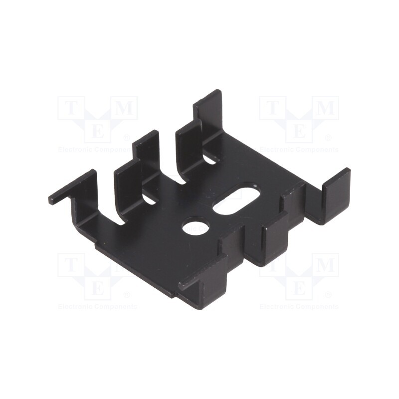 10 pcs : FK212SACB - Heatsink: moulded, SOT32,TO220, black, L: 33mm, W: 25.4mm, H: 8mm