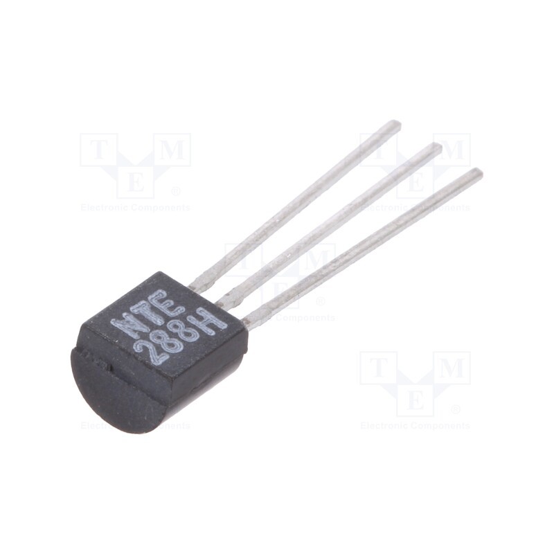 10 pcs : NTE288H - Transistor: PNP, bipolar, 350V, 0.5A, 0.625W, TO92
