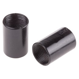 25 pcs - RS PRO Coupler, Conduit Fitting, 20mm Nominal Size, Steel, Black