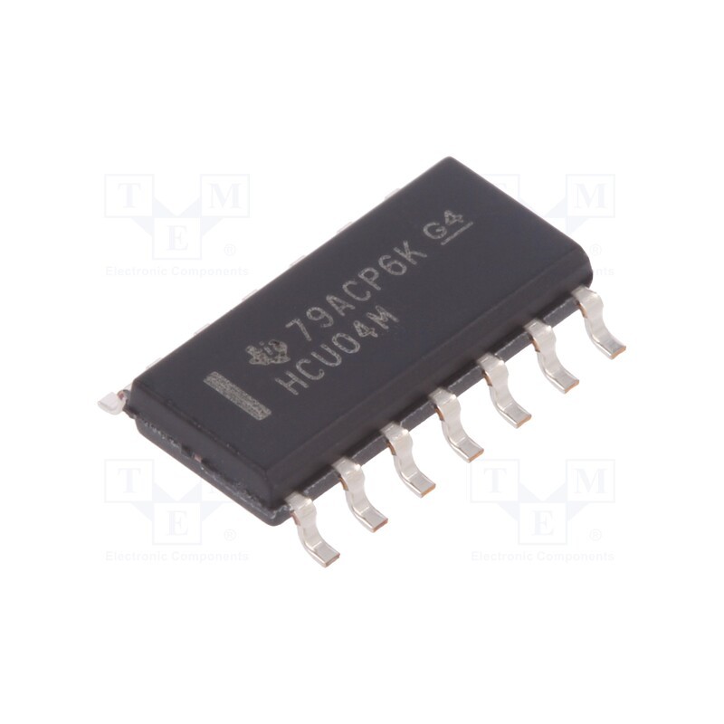 10 pcs : CD74HCU04M - IC: digital, NOT, Ch: 6, SMD, SO14, 2÷6VDC, -55÷125°C, , HCU