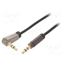 10 pcs : CCAP-444L-6 - Cable, Jack 3.5mm 3pin plug,Jack 3.5mm 3pin angled plug, 1.8m