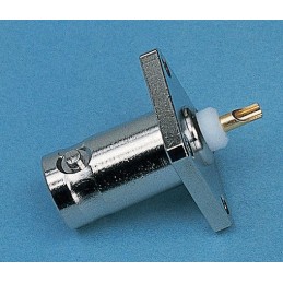 1 pcs - Telegartner, jack Flange Mount BNC Connector, 50Ω, Solder Termination, Straight Body
