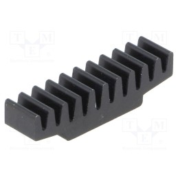 10 pcs : ICKSMDC7SA - Heatsink: extruded, black, L: 7mm, W: 30mm, H: 7.5mm, 33K/W, aluminium