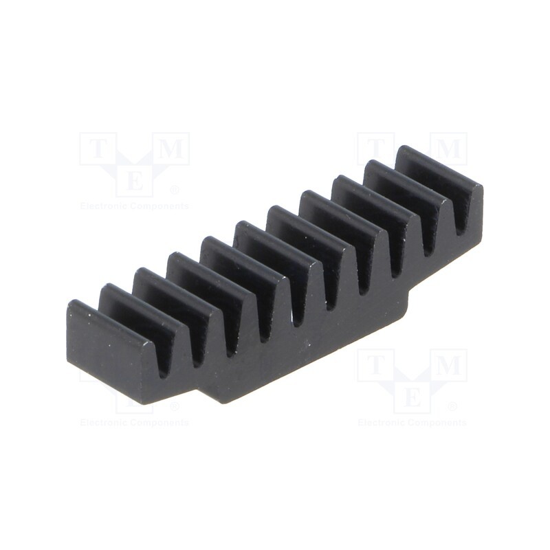 10 pcs : ICKSMDC7SA - Heatsink: extruded, black, L: 7mm, W: 30mm, H: 7.5mm, 33K/W, aluminium