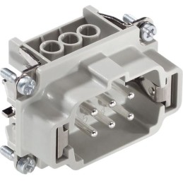 1 pcs - Epic Contact Plug Kit, 6 Way, 16A, Male, H-BE, 440 V