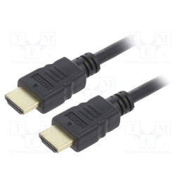 10 pcs : CC-HDMI4-0.5M - Cable, HDMI 2.0, HDMI plug,both sides, PVC, 0.5m, black, 30AWG