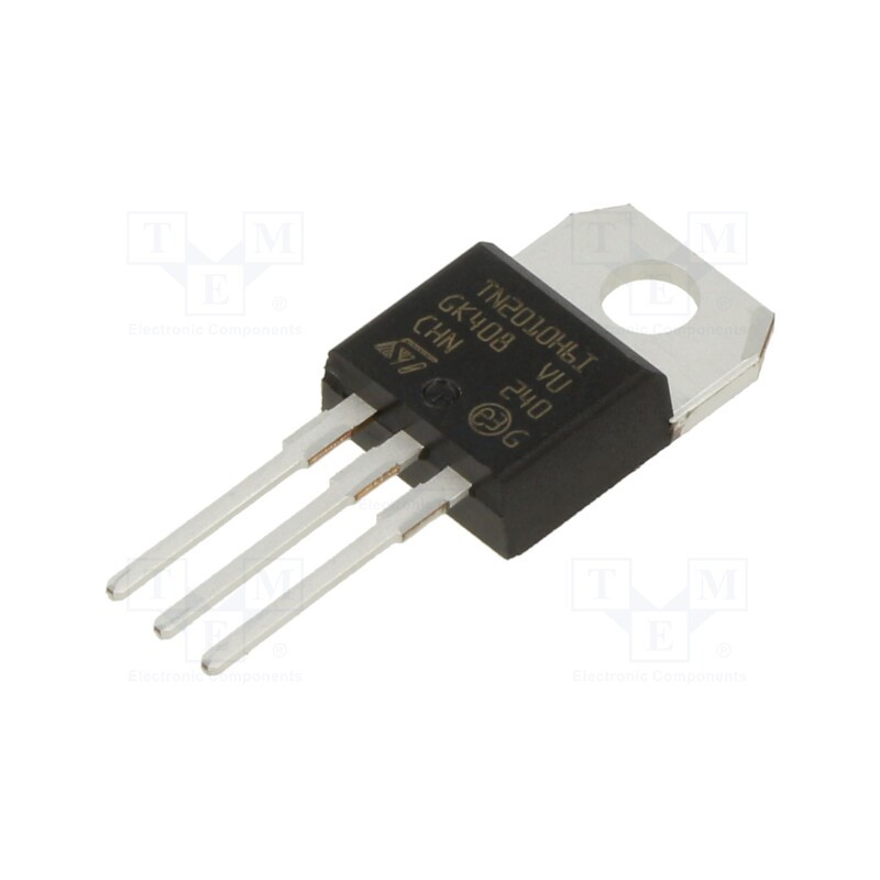 10 pcs : TN2010H-6I - Thyristor, 600V, Ifmax: 20A, 13A, Igt: 10mA, TO220ABIns, THT,