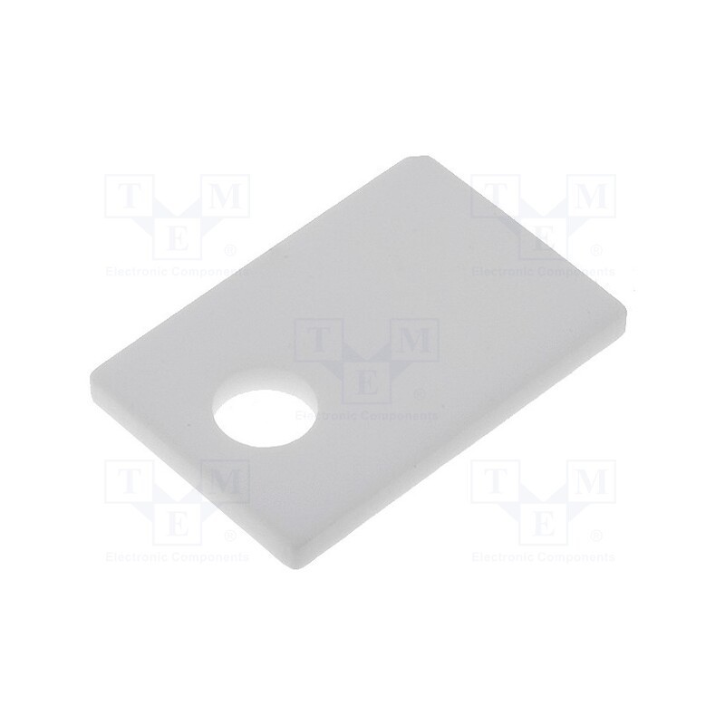 10 pcs : AOS 220 4 - Heat transfer pad: ceramic, TO220, L: 12mm, W: 18mm, Thk: 1.5mm