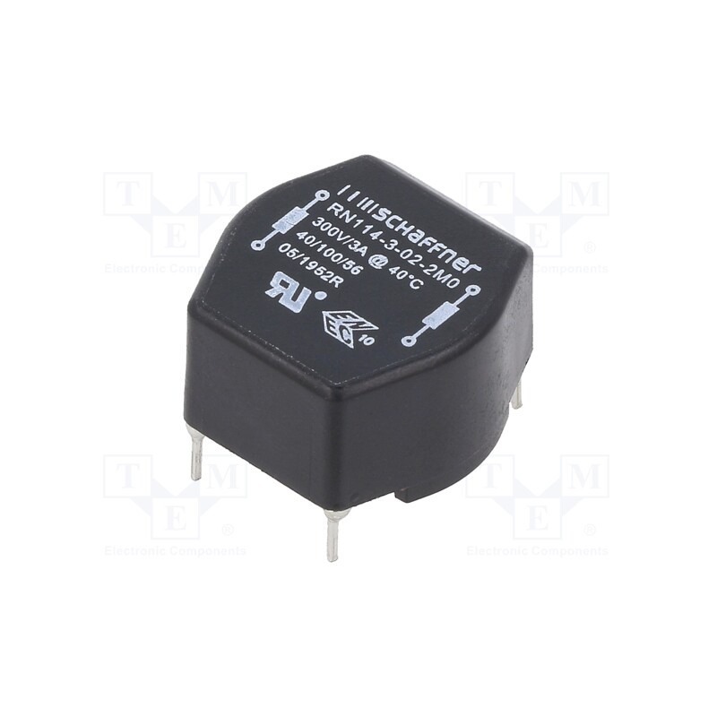 10 pcs : RN114-3-02-2M0 - Inductor: wire with current compensation, THT, 2mH, 3A, 52mΩ