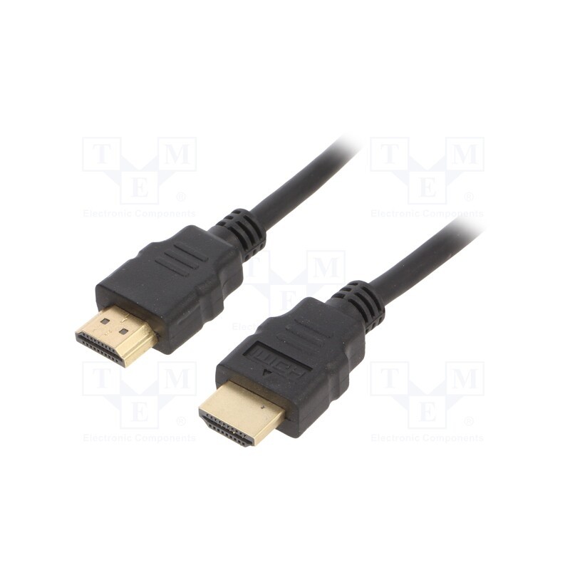 10 pcs : CC-HDMIL-1.8M - Cable, HDMI 2.0, HDMI plug,both sides, PVC, 1.8m, black, 30AWG