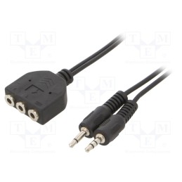 10 pcs : CC-MIC-1 - Cable, 1m, black