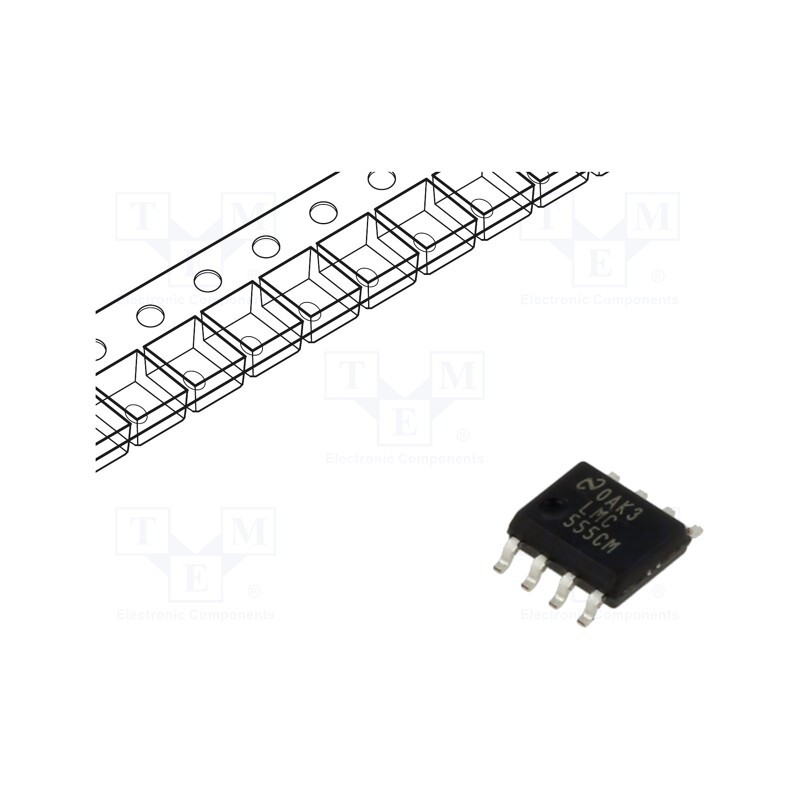 10 pcs : LMC555CMX/NOPB - IC: peripheral circuit, astable,monostable,RC timer, 3MHz, SO8