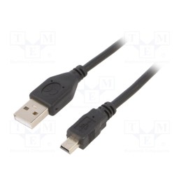 10 pcs : CCP-USB2-AM5P-6 - Cable, USB 2.0, USB A plug,USB B mini plug, gold-plated, 1.8m